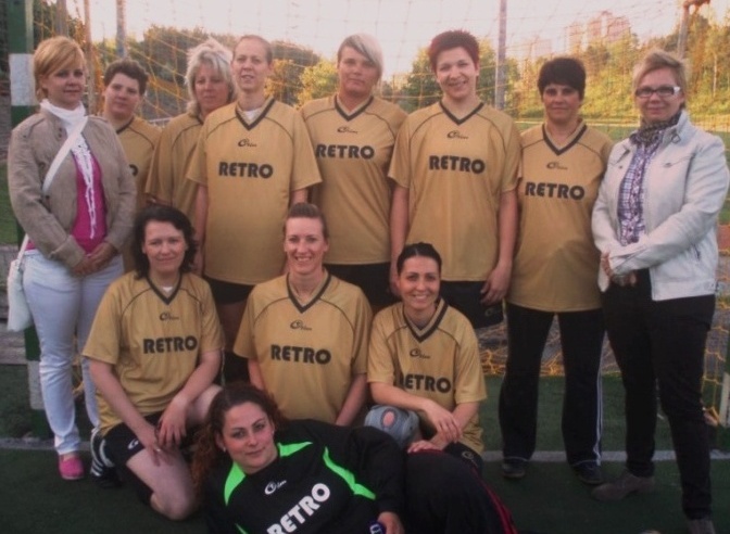 Retro női labdarúgó csapat