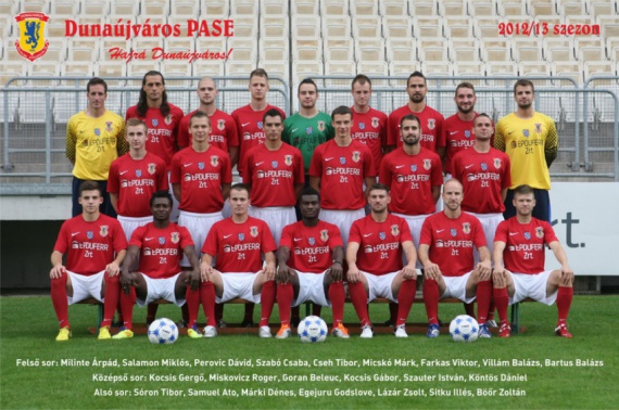 Dunaújváros PASE csapatkép 2012/2013
