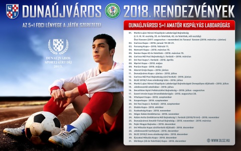 Dunaújvárosi foci tornák és rendezvények 2018-ban